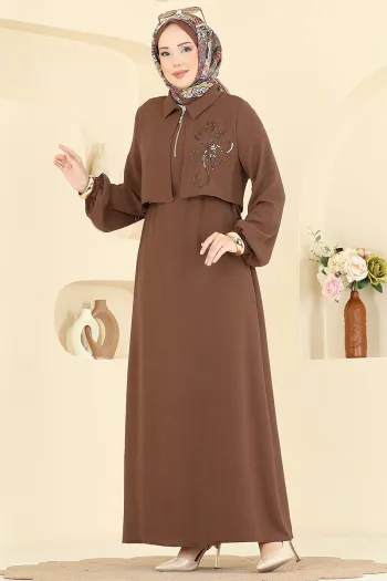 Belden Adjustable Aerobin Dress - Brown