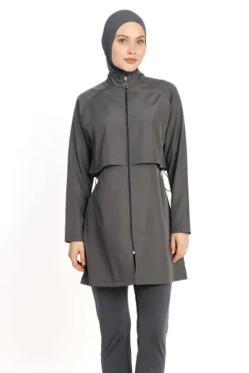  6201A Closed Anthracite Modest Swimsuit 
