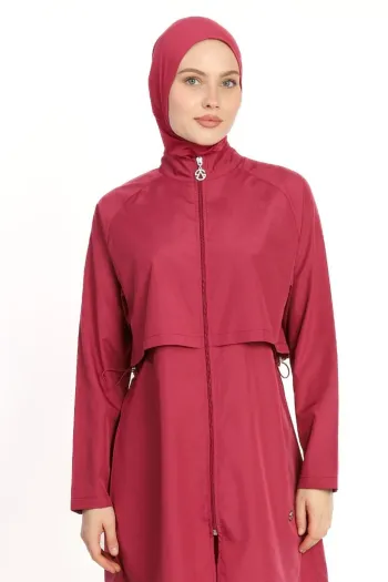  6201A Covered Plum Hijab Swimsuit 