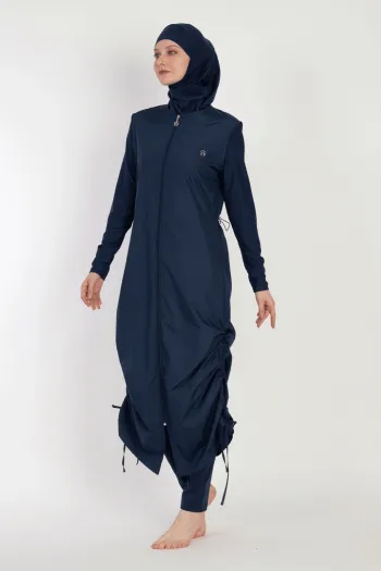  6068 Dark Navy Blue Hijab Swimsuit 