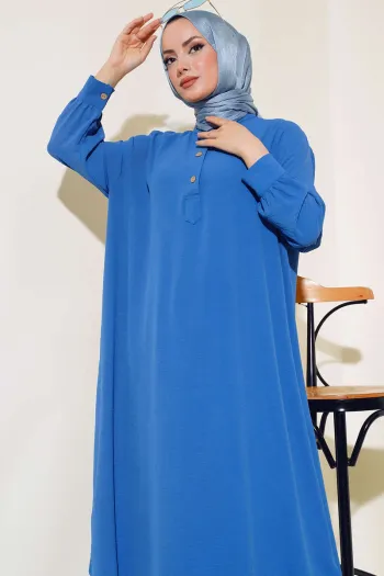 بدلة كاجوال من قطعتين نيلي