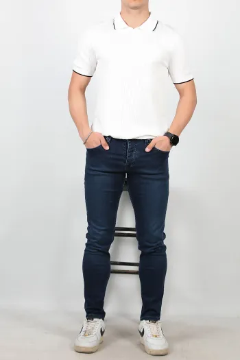 Men's Skinny Leg Jeans Dark Blue