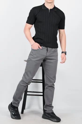 Men's Straight Leg Jeans Gray
