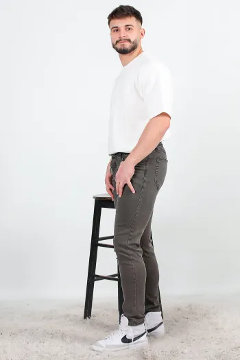 Men's Skinny Leg Jeans Brown