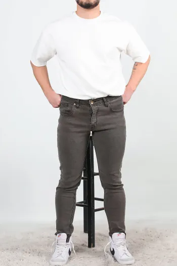 Men's Skinny Leg Jeans Brown