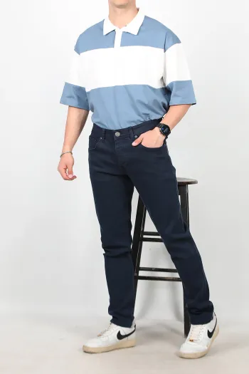Men's Straight Leg Jeans Navy Blue