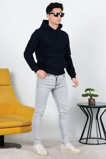 Men's Slim Fit Skinny Leg Jeans Gray