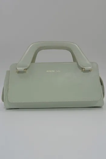 Zippered Women&#39;s Hand and Shoulder Bag Mint