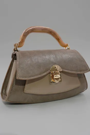 Lock Detail Women&#39;s Bag Khaki