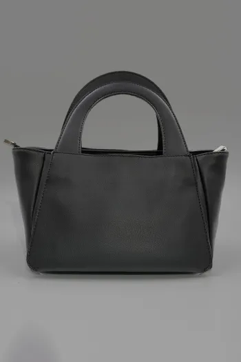 Emblem Hand and Shoulder Bag Black