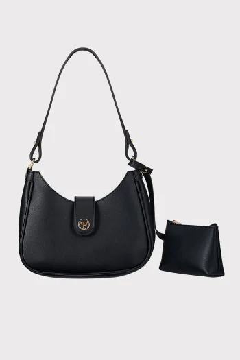 Shoulder and Handbag with Wallet, Black