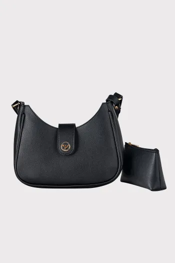 Shoulder and Handbag with Wallet, Black