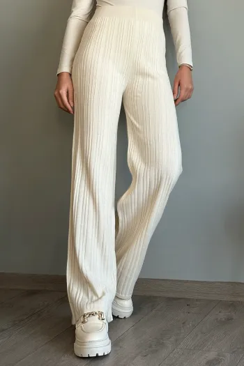 Ecru Corduroy Pants