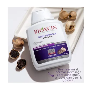 Bioxcin Black Garlic Shampoo Against Hair Loss 300 ml