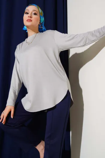 Basic Seamless Tunic Grey