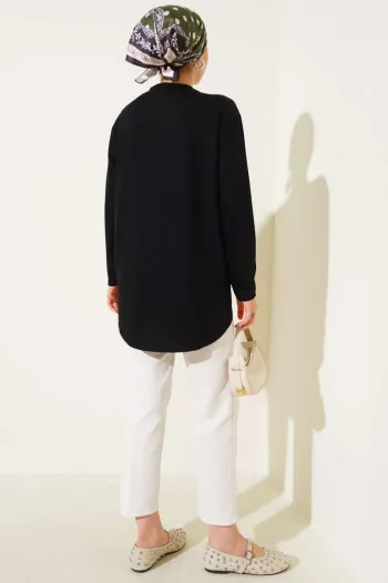 Basic Seamless Tunic Black